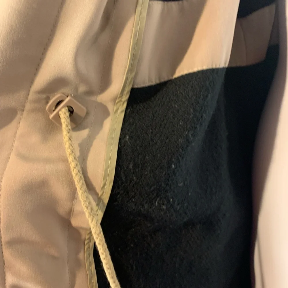 Long khaki trench coat with liner - Picture 11 of 13